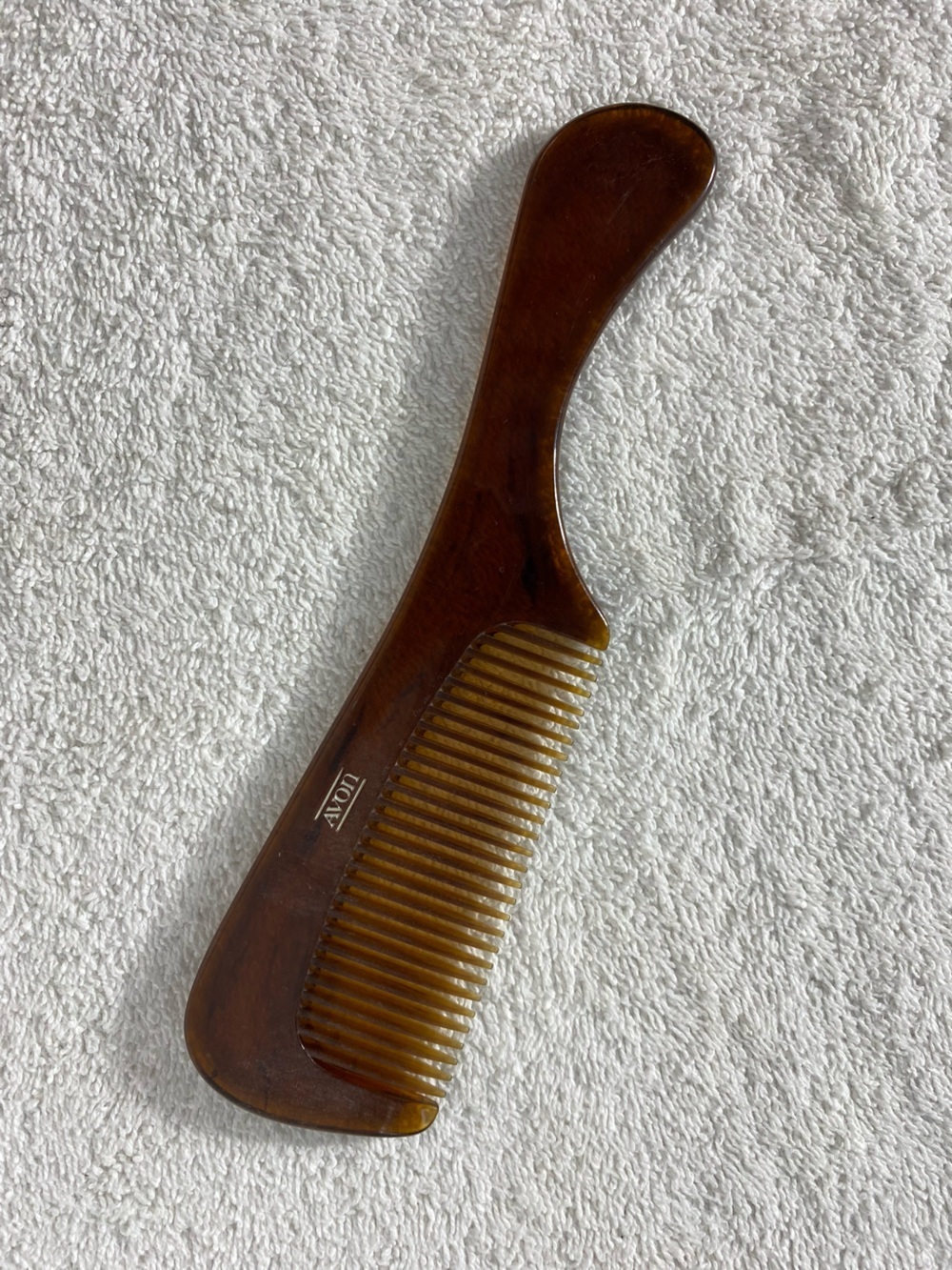 Vintage 70s Avon Cambridge Collection Faux Tortoise Shell Pocket Comb